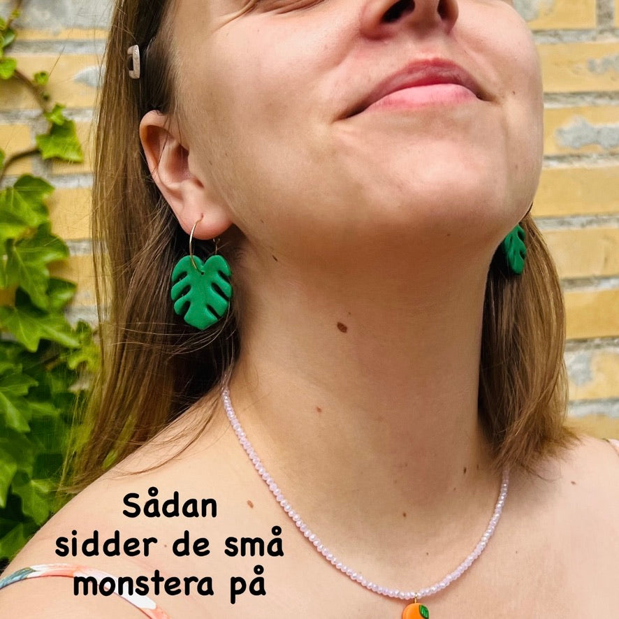 Små Monstera-hoops