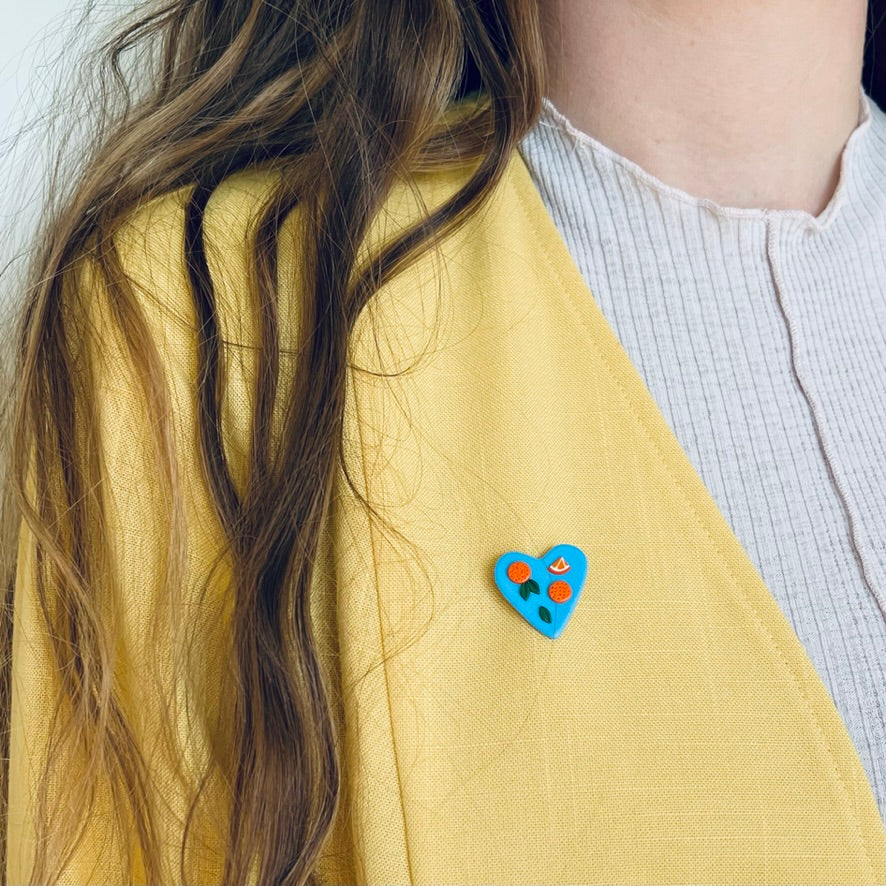 Appelsin-broche