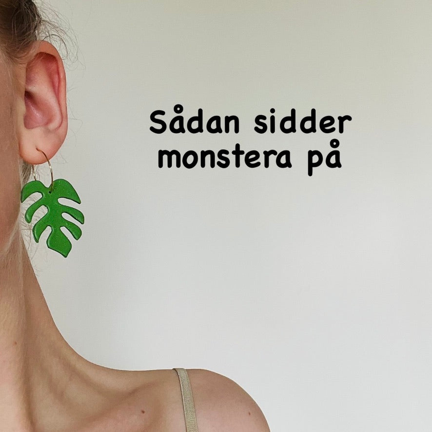 Monstera #2 - Mørkegrøn glimmer