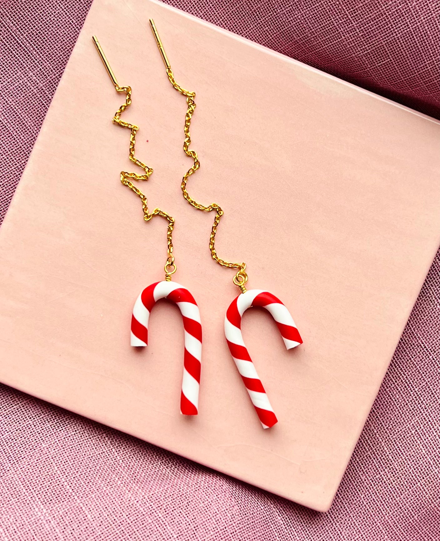 Sukkerstokke Kædeøreringe - sæt / 2 stk