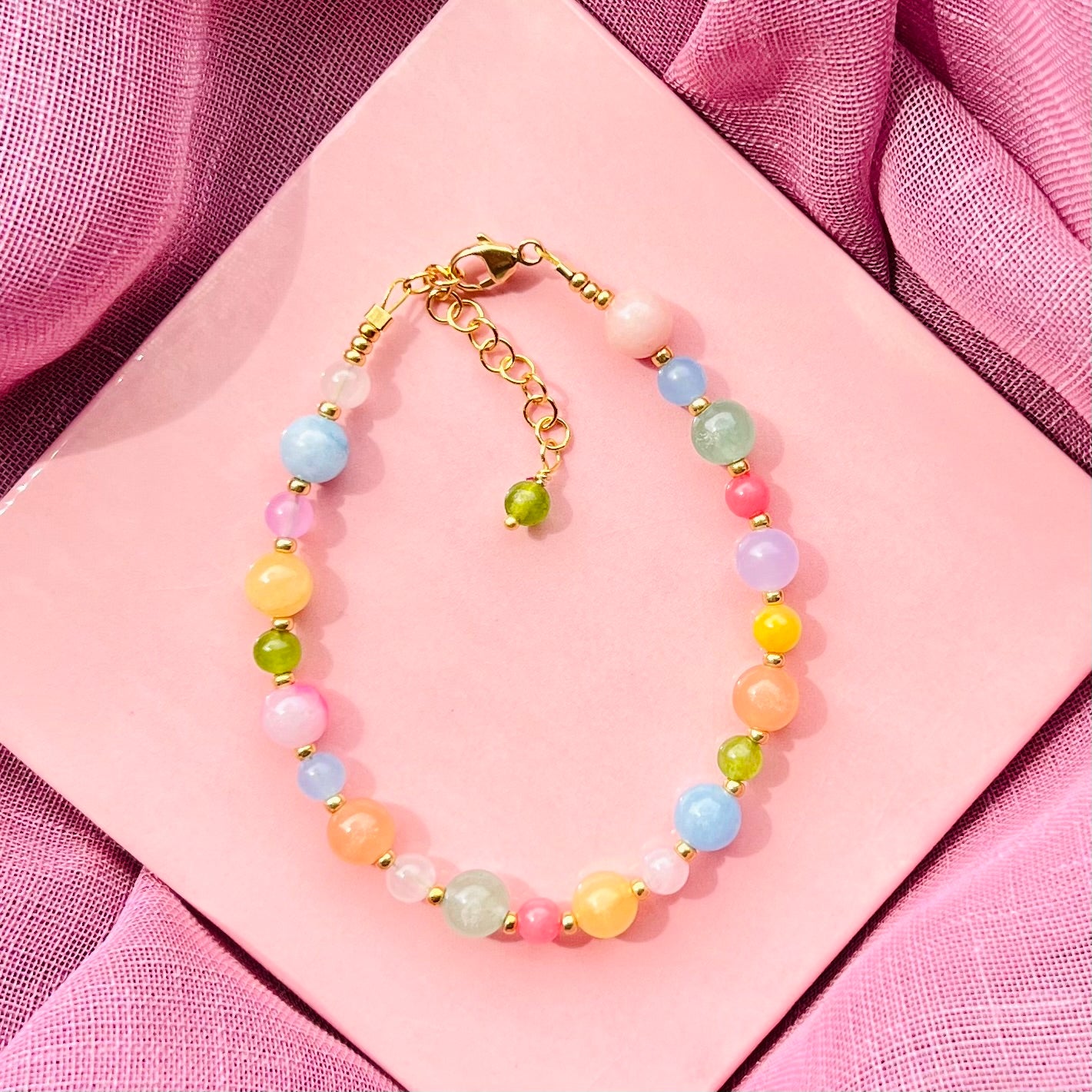 Unika Pastel Armbånd / Forgyldt