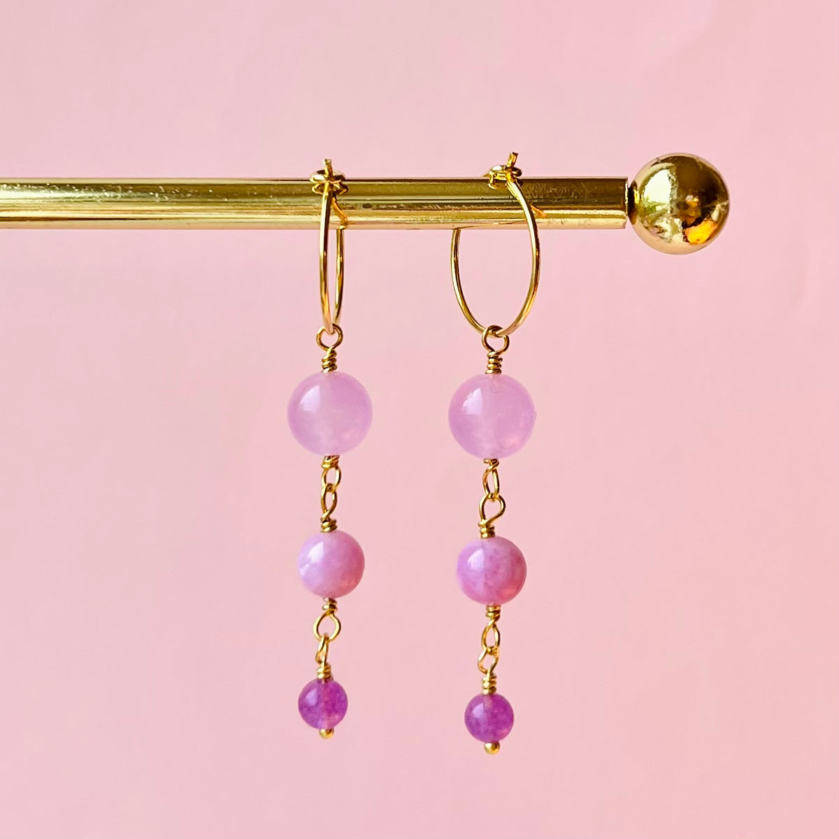 Lilla Perle Hoops