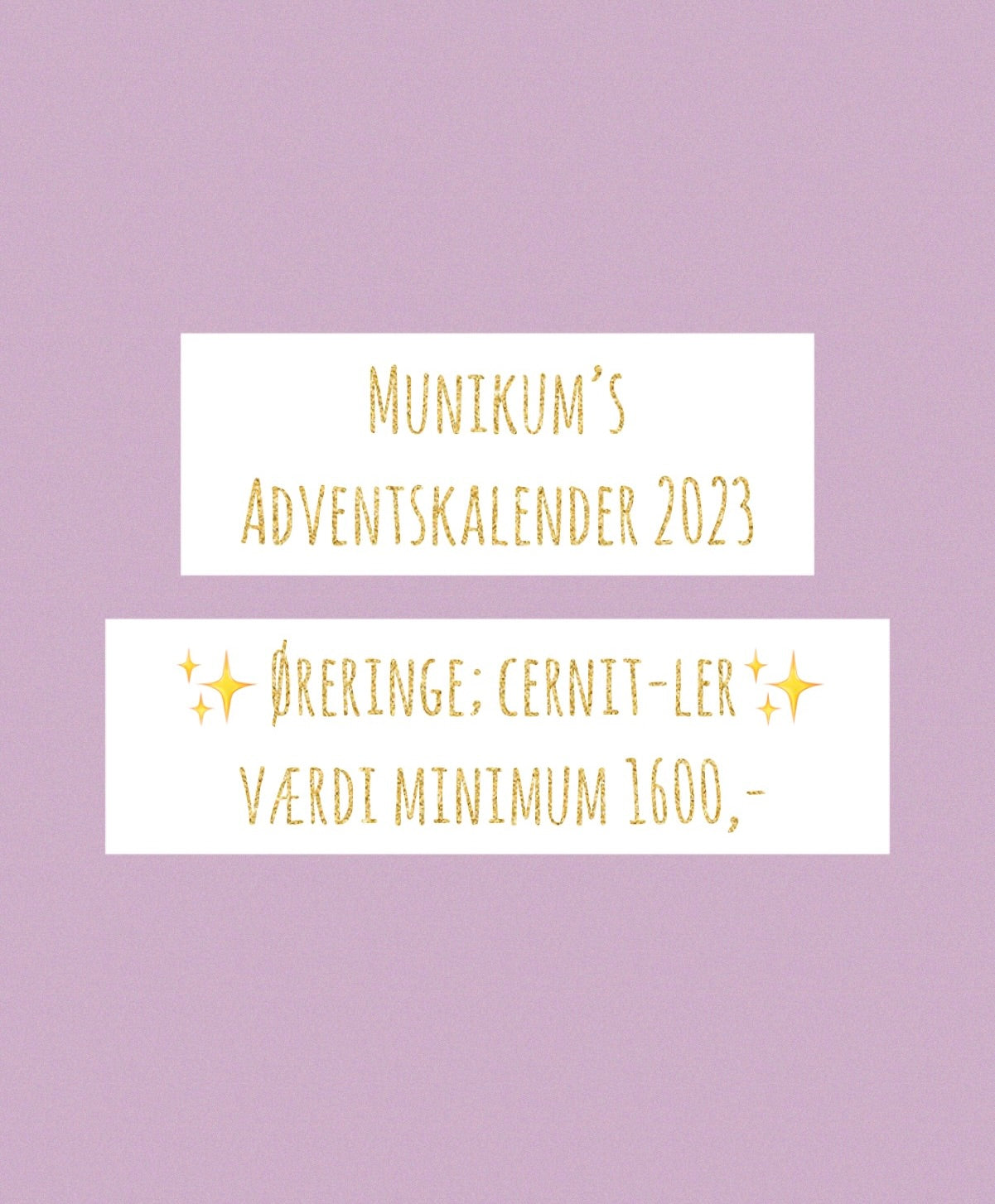 Adventskalender 2023 - Øreringe; cernit-ler