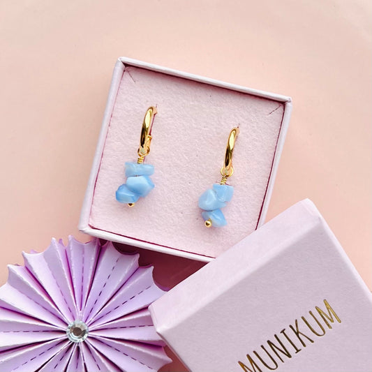 Blå Sten - sæt / 2 stk