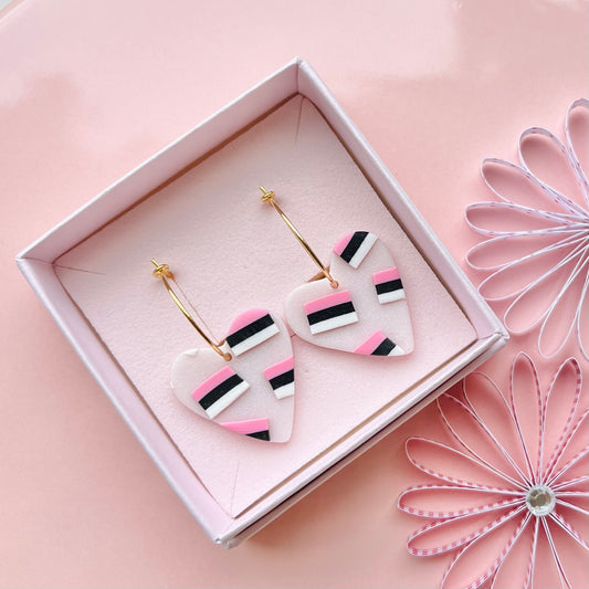 Hjerte-hoops med lakridskonfekt