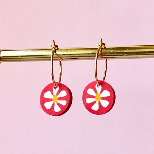 Røde Blomster-hoops