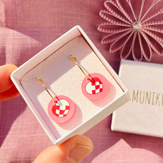 Små Julehjerte Hoops