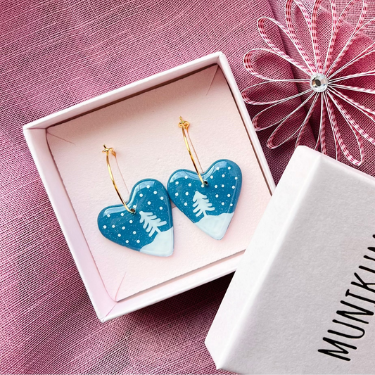 Hjerte Hoops - Winter Wonderland