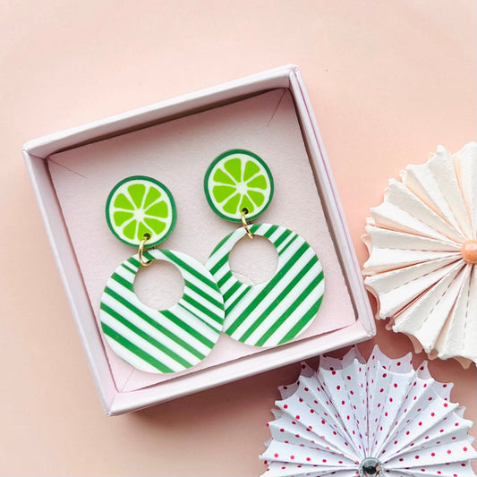 Stribede Lime Ørestikkere