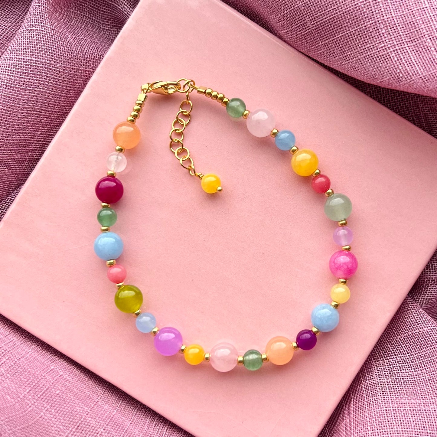 Unika Pastel Armbånd / Forgyldt