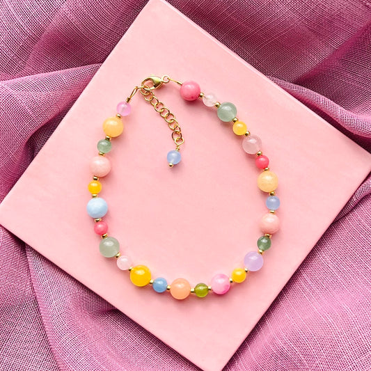 Unika Pastel Armbånd / Forgyldt
