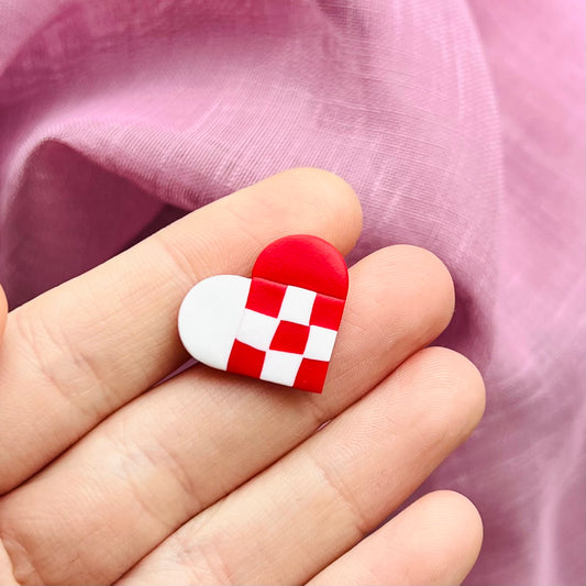 Julehjerte Broche